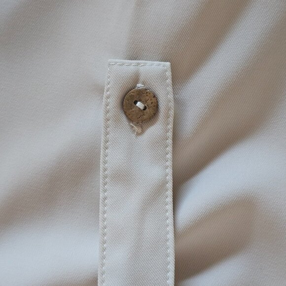 Halara Silky Lightweight Cream Colored Jacket with Roll Tab Long Sleeves NWT - Picture 13 of 16